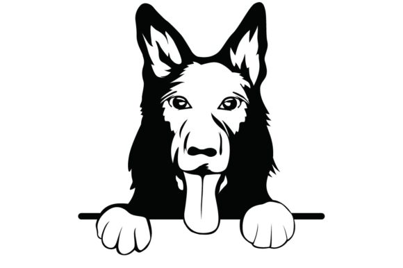 Dog German Shepherd SVG, Vector