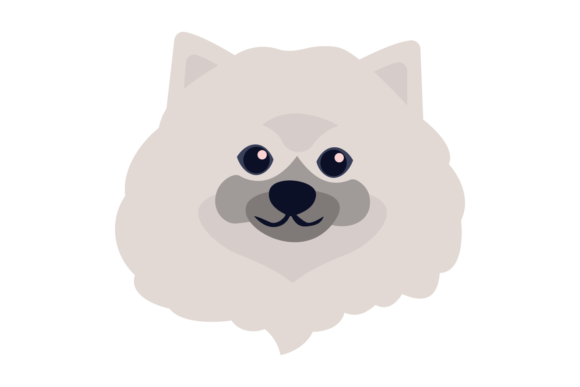 Dog White Head SVG Sublimation